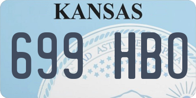 KS license plate 699HBO