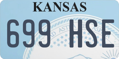 KS license plate 699HSE