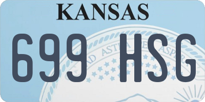 KS license plate 699HSG