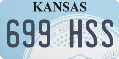 KS license plate 699HSS
