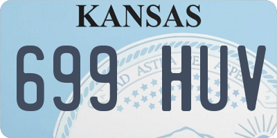KS license plate 699HUV
