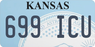 KS license plate 699ICU