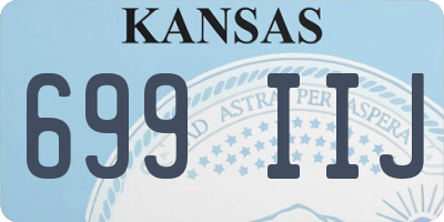 KS license plate 699IIJ