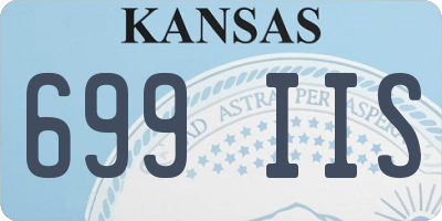 KS license plate 699IIS