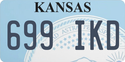 KS license plate 699IKD