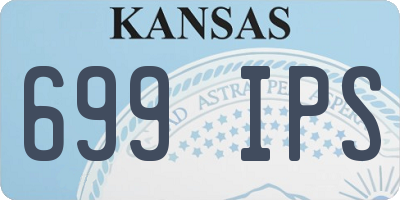 KS license plate 699IPS