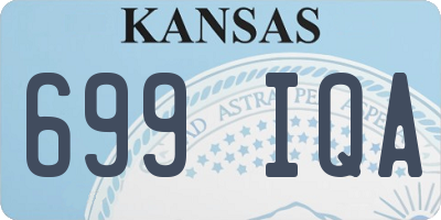 KS license plate 699IQA