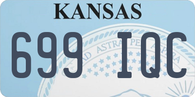 KS license plate 699IQC