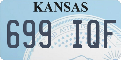 KS license plate 699IQF