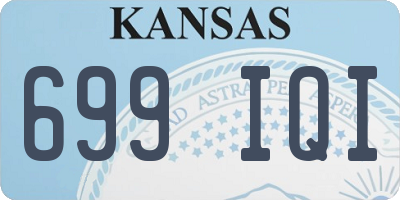 KS license plate 699IQI