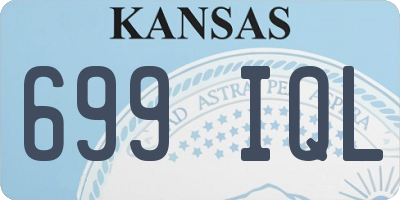 KS license plate 699IQL