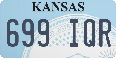 KS license plate 699IQR