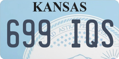 KS license plate 699IQS