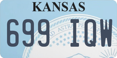 KS license plate 699IQW