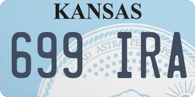 KS license plate 699IRA