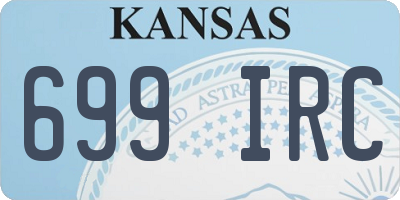 KS license plate 699IRC