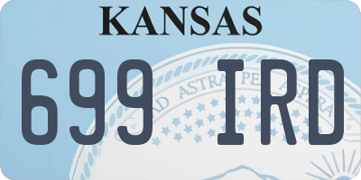 KS license plate 699IRD