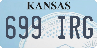 KS license plate 699IRG
