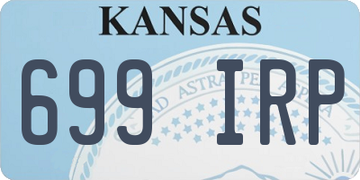 KS license plate 699IRP