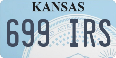 KS license plate 699IRS