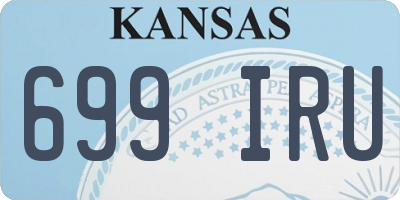 KS license plate 699IRU