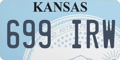 KS license plate 699IRW