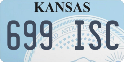 KS license plate 699ISC