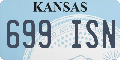 KS license plate 699ISN