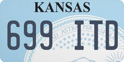 KS license plate 699ITD