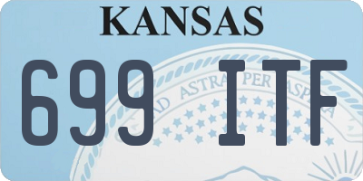 KS license plate 699ITF