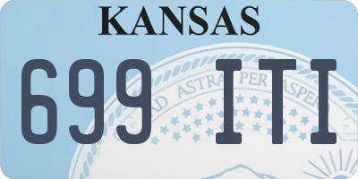 KS license plate 699ITI