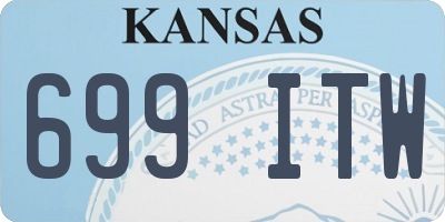KS license plate 699ITW
