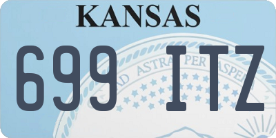 KS license plate 699ITZ