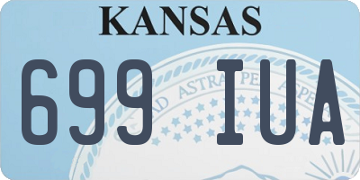 KS license plate 699IUA