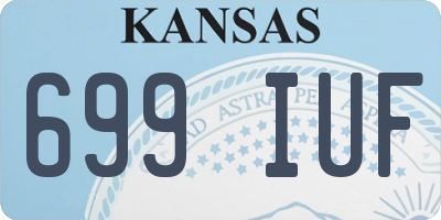 KS license plate 699IUF