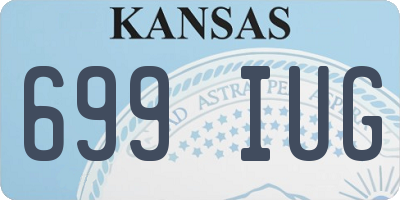 KS license plate 699IUG
