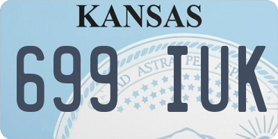 KS license plate 699IUK