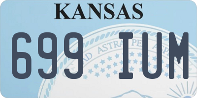 KS license plate 699IUM
