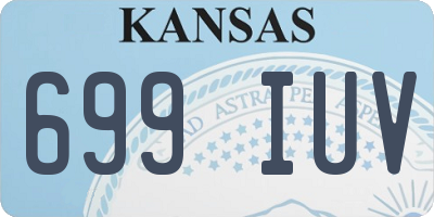 KS license plate 699IUV