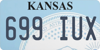 KS license plate 699IUX