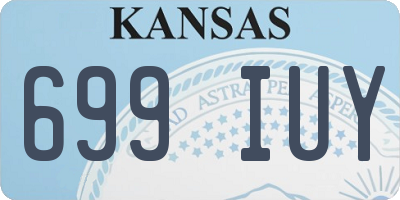 KS license plate 699IUY