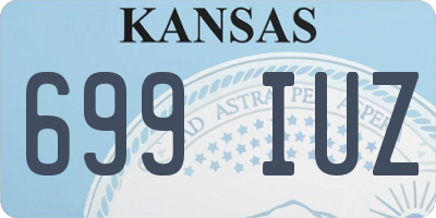 KS license plate 699IUZ