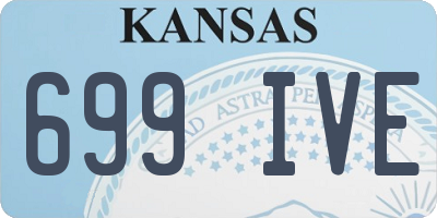 KS license plate 699IVE