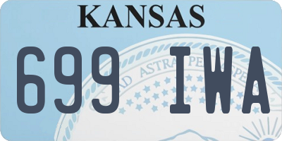 KS license plate 699IWA
