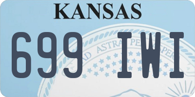 KS license plate 699IWI