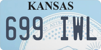 KS license plate 699IWL