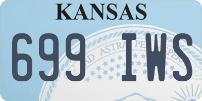 KS license plate 699IWS