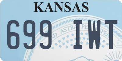 KS license plate 699IWT