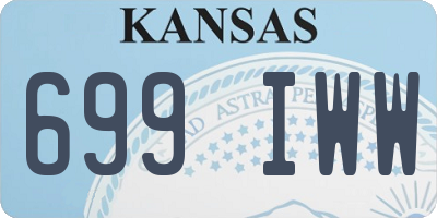 KS license plate 699IWW