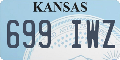 KS license plate 699IWZ